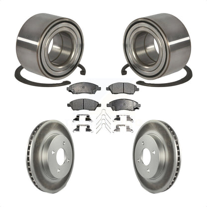 Wheel Bearing Coated Disc Brake Rotor Pads Front Kit For Nissan Micra Versa Note