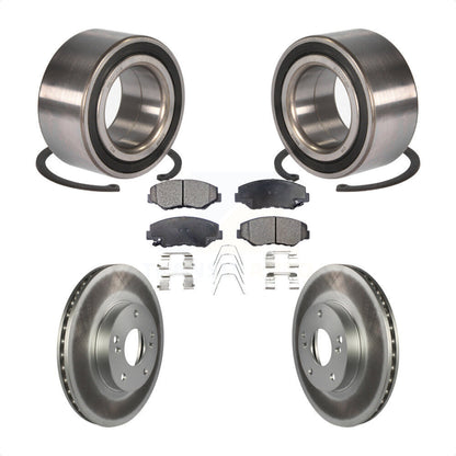 Wheel Bearing Coated Disc Brake Rotors And Pads Front Kit For Honda Accord