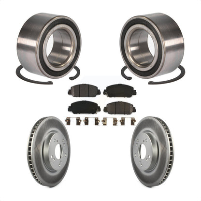Wheel Bearing Coated Disc Brake Rotors And Pads Front Kit For Honda Accord