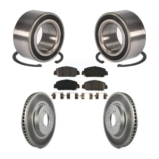 Wheel Bearing Coated Disc Brake Rotors And Pads Front Kit For Honda Accord