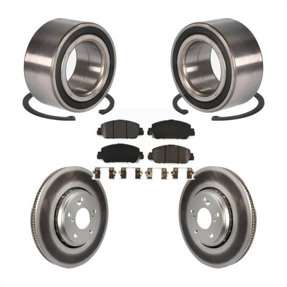 Wheel Bearing Coated Disc Brake Rotors And Pads Front Kit For Honda Accord