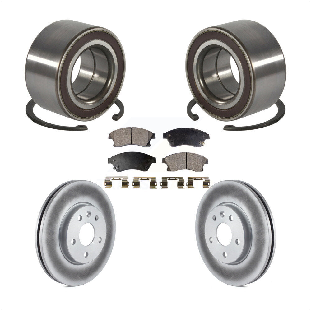 Wheel Bearing Coated Disc Brake Rotors And Pads Front Kit For Chevrolet Sonic