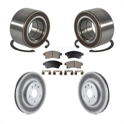 Wheel Bearing Coated Disc Brake Rotors And Pads Front Kit For Chevrolet Sonic