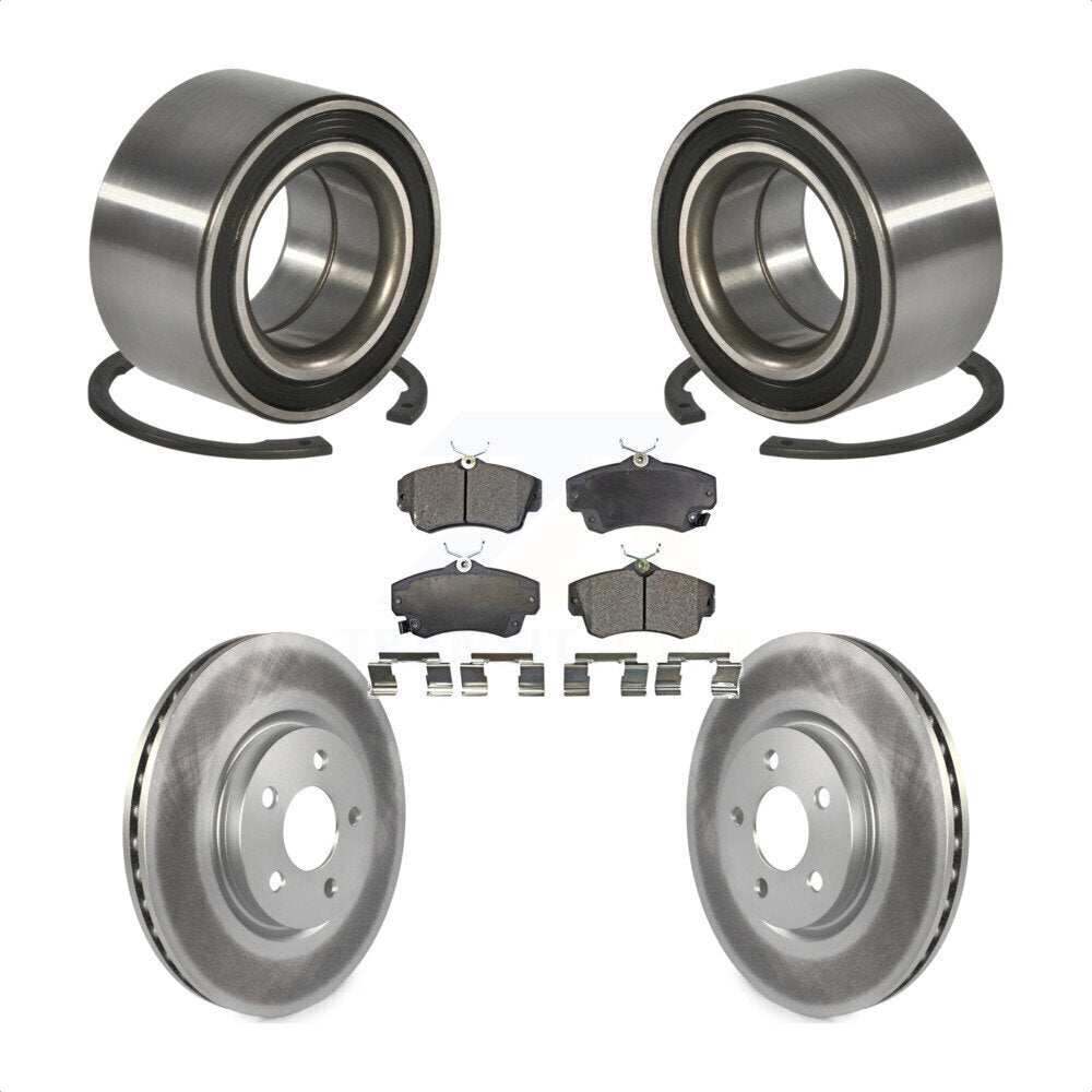Wheel Bearing Coated Disc Brake Rotor And Pads Front Kit For Chrysler PT Cruiser