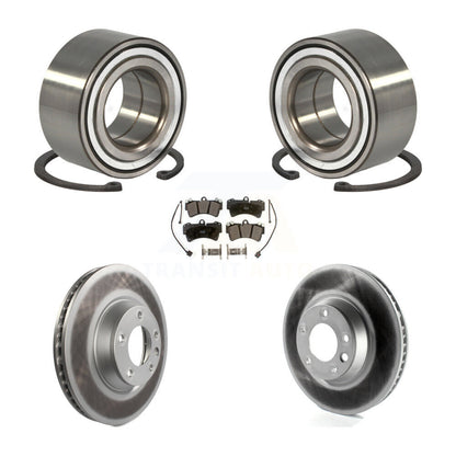Wheel Bearing Coat Brake Rotor Pad Front Kit For Audi Q7 Porsche Cayenne Touareg