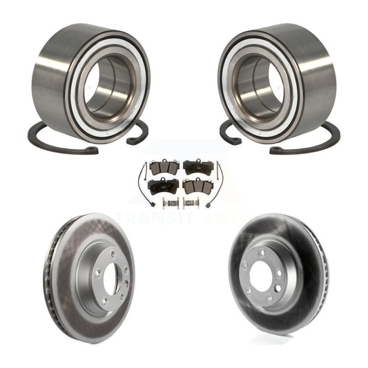 Wheel Bearing Coat Brake Rotor Pad Front Kit For Audi Q7 Porsche Cayenne Touareg