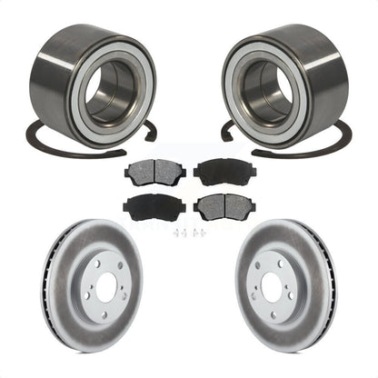 Wheel Bearing Coated Brake Rotor & Pads Front Kit For Toyota Camry Sienna Avalon