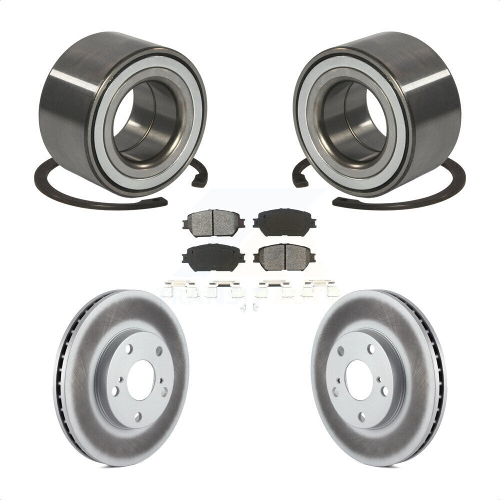 Wheel Bearing Coated Disc Brake Rotors And Pads Front Kit For Toyota Camry