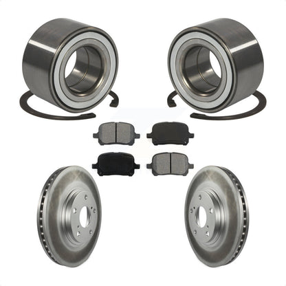 Wheel Bearing Coated Disc Brake Rotor & Pads Front Kit For 1999-2001 Lexus RX300