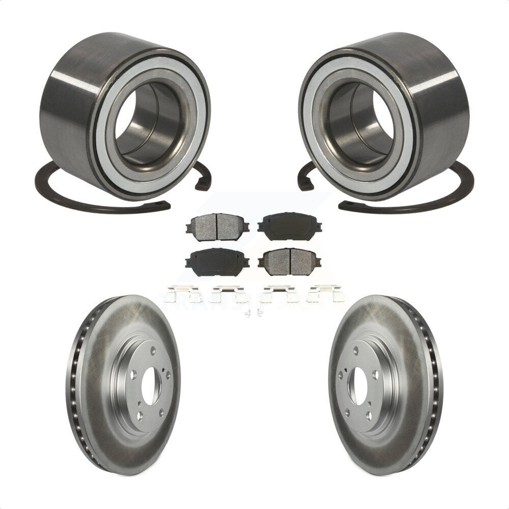 Wheel Bearing Coated Disc Brake Rotors And Pads Front Kit For Toyota Camry