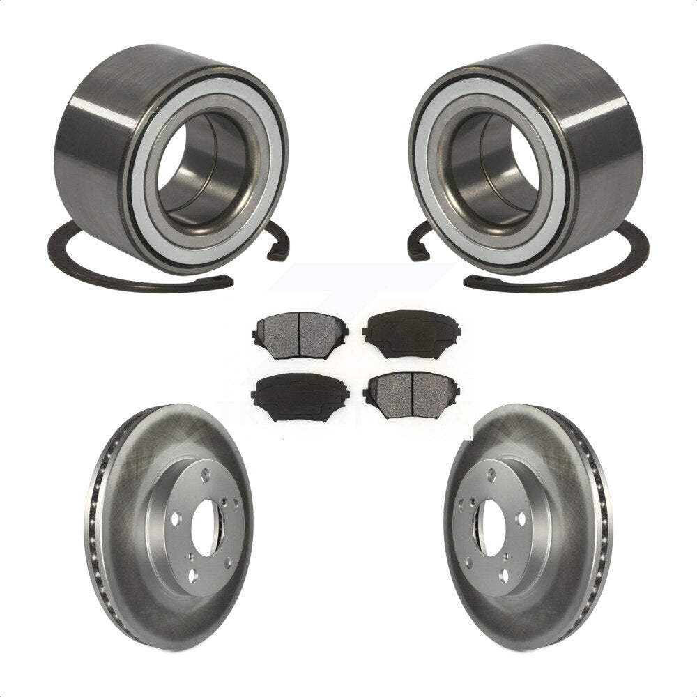 Wheel Bearing Coated Disc Brake Rotors And Pads Front Kit For Toyota RAV4