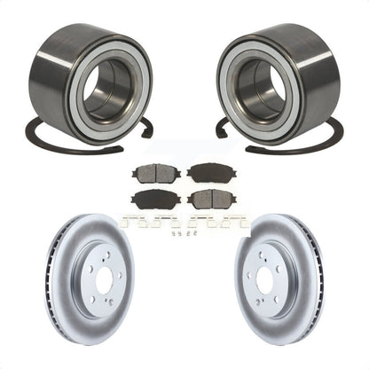Wheel Bearing Coated Disc Brake Rotor & Pads Front Kit For 2002-2003 Lexus ES300