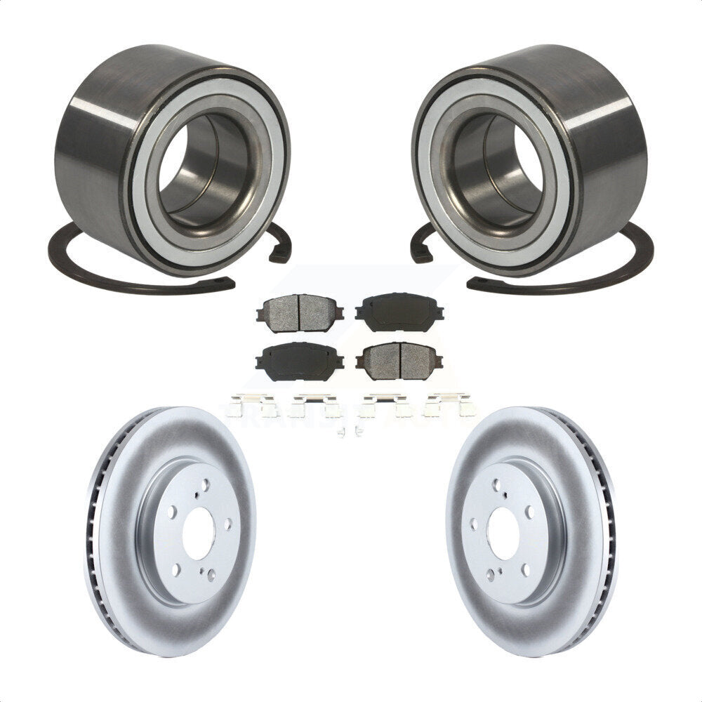 Wheel Bearing Coated Disc Brake Rotors And Pads Front Kit For Toyota Camry