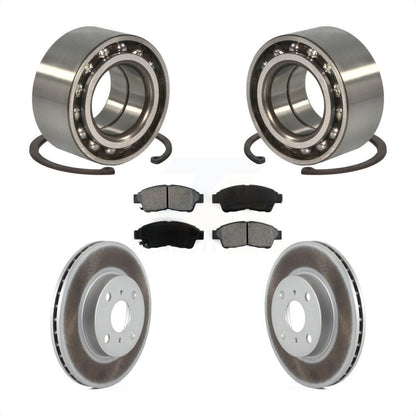 Wheel Bearing Coated Disc Brake Rotor Pad Front Kit For Toyota Corolla Geo Prizm