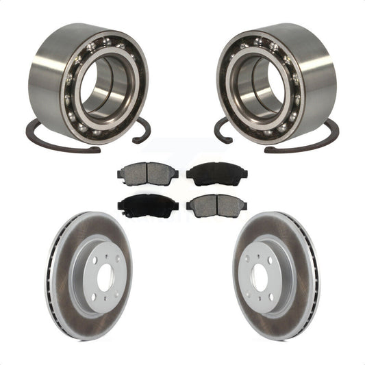 Wheel Bearing Coated Disc Brake Rotor Pad Front Kit For Toyota Corolla Geo Prizm