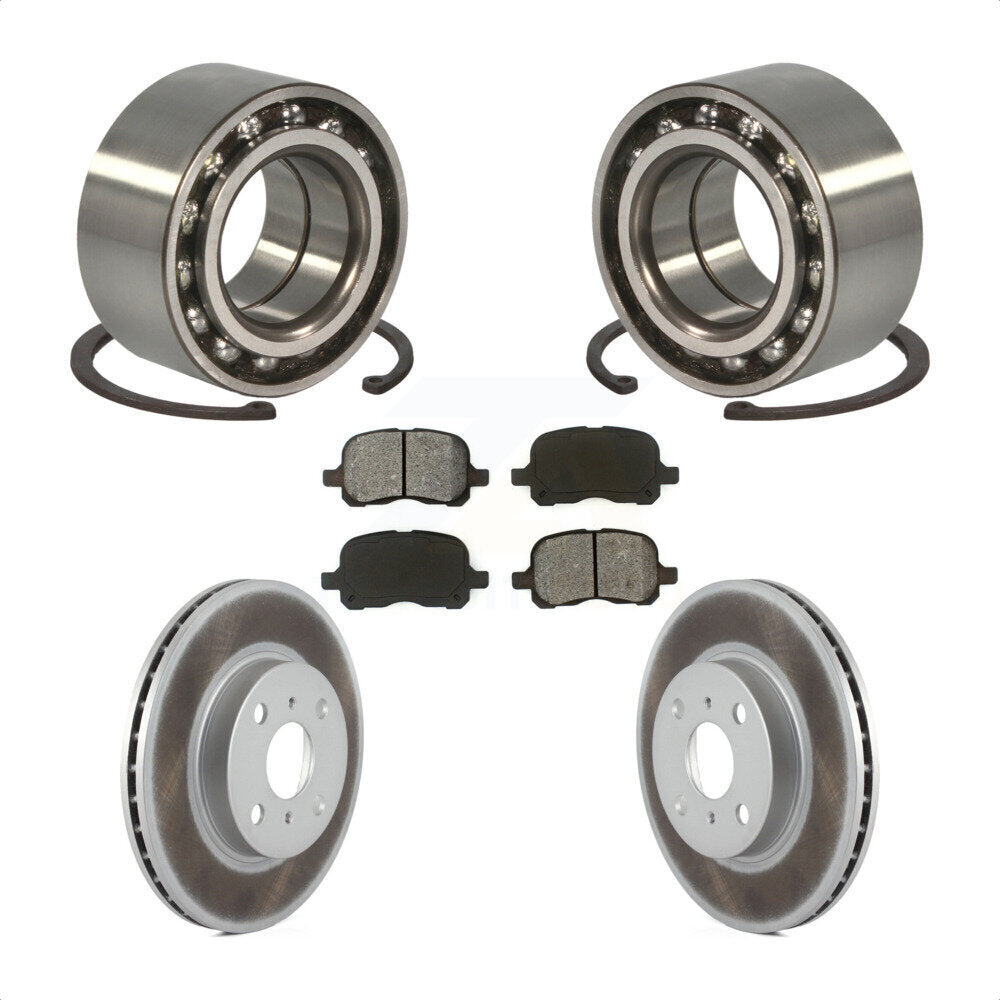 Wheel Bearing Coat Brake Rotor Pads Front Kit For Toyota Corolla Chevrolet Prizm