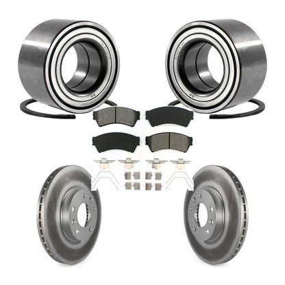 Wheel Bearing Coat Brake Rotor Pad Front Kit For Ford Fusion Mazda 6 Lincoln MKZ