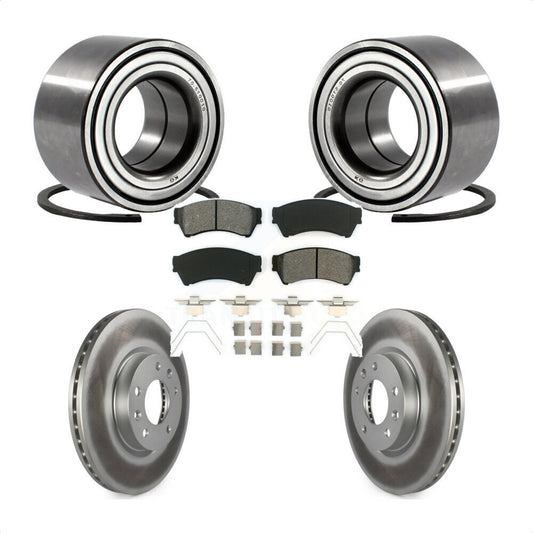 Wheel Bearing Coat Brake Rotor Pad Front Kit For Ford Fusion Mazda 6 Lincoln MKZ
