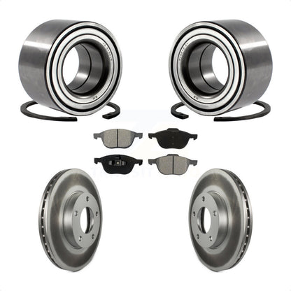 Wheel Bearing Coated Disc Brake Rotors And Pads Front Kit For Mazda 3