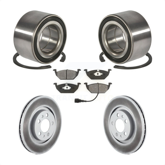 Wheel Bearing Coated Brake Rotor Pads Front Kit For Volkswagen Jetta Beetle Golf