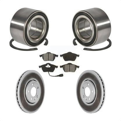 Wheel Bearing Coated Brake Rotor Pads Front Kit For Volkswagen Jetta Golf Beetle