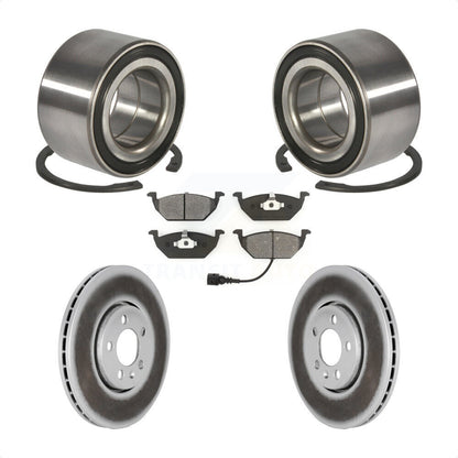 Wheel Bearing Coat Brake Rotor Pads Front Kit For 2000-2001 Volkswagen Golf 2.0L