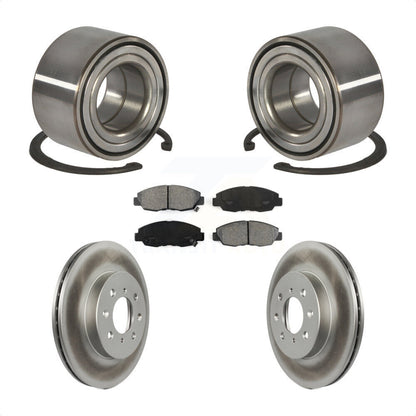 Wheel Bearing Coated Disc Brake Rotor And Pad Front Kit For Honda Civic Acura EL