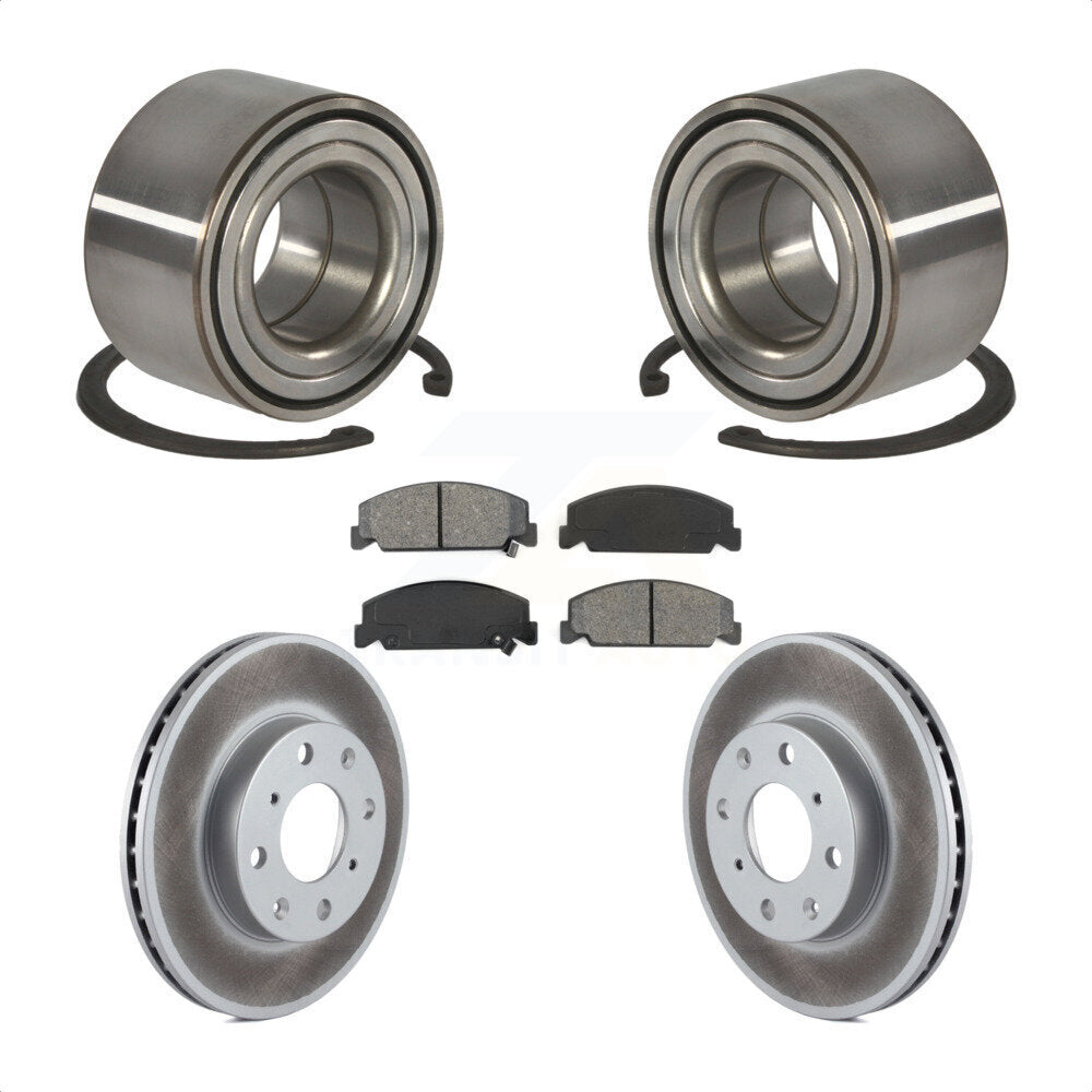 Wheel Bearing Coated Disc Brake Rotor And Pads Front Kit For Honda Civic del Sol