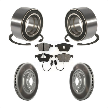 Wheel Bearing Coated Disc Brake Rotor And Pad Front Kit For Audi Allroad Quattro