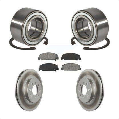 Wheel Bearing Coat Brake Rotor Pad Front Kit For Honda Civic LX with 4-Wheel ABS