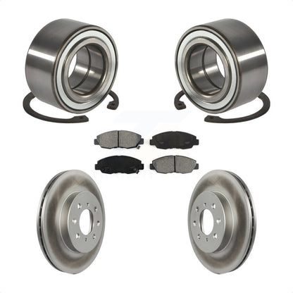 Wheel Bearing Coated Disc Brake Rotor And Pad Front Kit For Honda Civic Acura EL