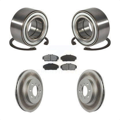 Wheel Bearing Coated Brake Rotor And Pad Front Kit For Acura Integra Honda Civic