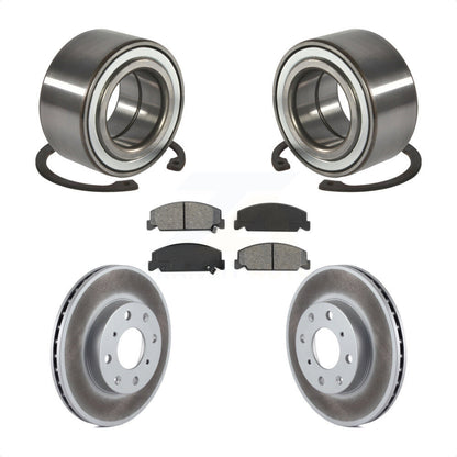 Wheel Bearing Coated Disc Brake Rotors And Pads Front Kit For Honda Civic
