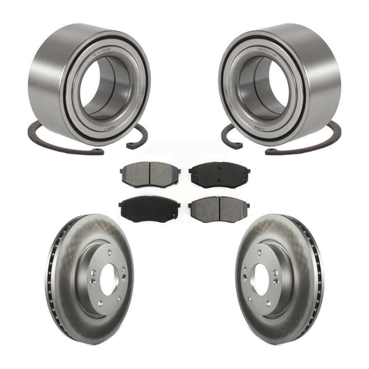 Wheel Bearing Coat Brake Rotor Pad Front Kit For Hyundai Tucson Kia Sportage FWD