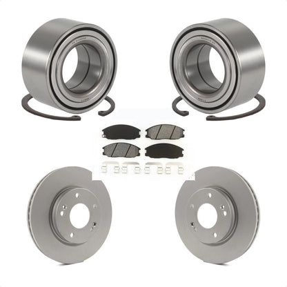 Wheel Bearing Coated Disc Brake Rotors And Pads Front Kit For Hyundai Santa Fe