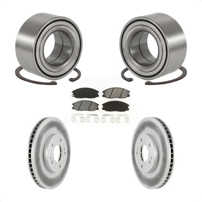 Wheel Bearing Coated Disc Brake Rotors And Pads Front Kit For Hyundai Santa Fe