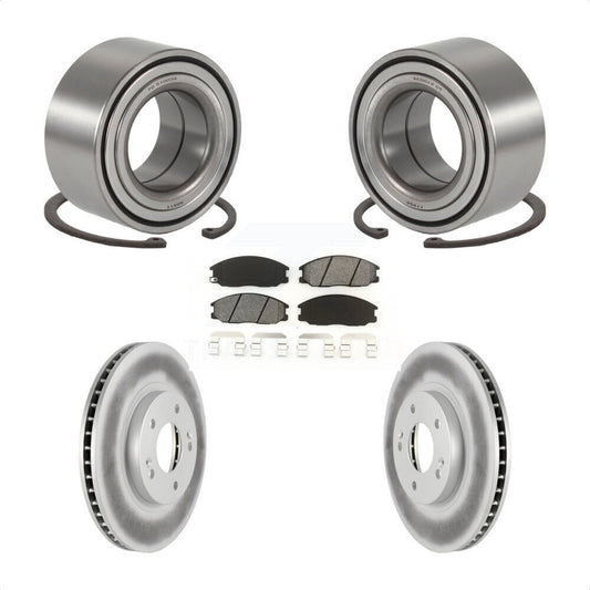 Wheel Bearing Coated Disc Brake Rotors And Pads Front Kit For Hyundai Santa Fe