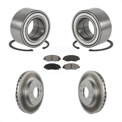 Wheel Bearing Coated Brake Rotor Pads Front Kit For Honda Accord Coupe with 2.3L