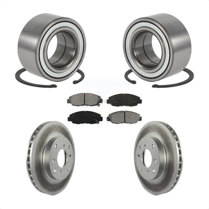 Wheel Bearing Coated Brake Rotor Pads Front Kit For Honda Accord Sedan with 2.3L