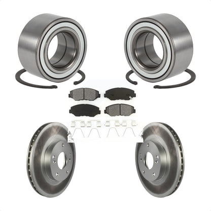 Wheel Bearing Coated Disc Brake Rotors And Pads Front Kit For Honda Element