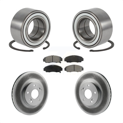 Wheel Bearing Coated Disc Brake Rotors And Pads Front Kit For Acura TL CL
