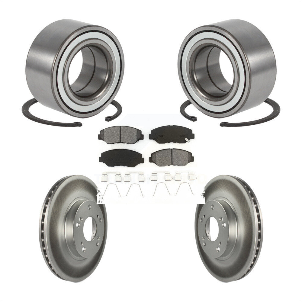 Wheel Bearing Coated Disc Brake Rotors And Pads Front Kit For Honda CR-V