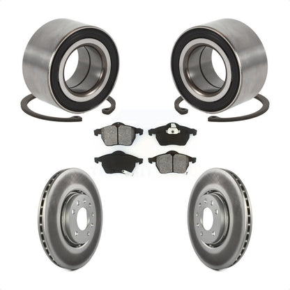 Wheel Bearing Coated Disc Brake Rotors And Pads Front Kit For Saab 9-3 9-5