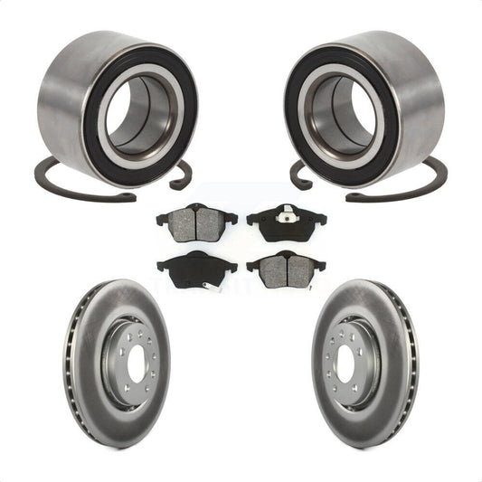 Wheel Bearing Coated Disc Brake Rotors And Pads Front Kit For Saab 9-3 9-5
