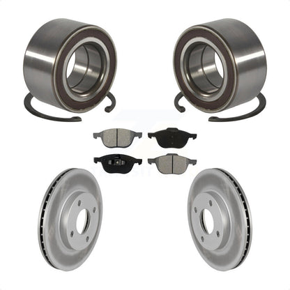 Wheel Bearing Coated Brake Rotor Pad Front Kit For 2004 Ford Focus From 04 05