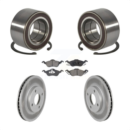 Wheel Bearing Coated Disc Brake Rotors And Pads Front Kit For Ford Focus