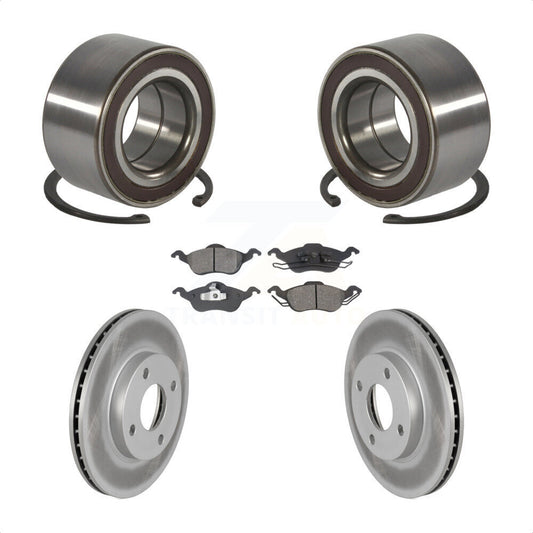 Wheel Bearing Coated Disc Brake Rotors And Pads Front Kit For Ford Focus