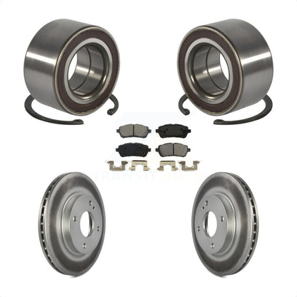 Wheel Bearing Coated Disc Brake Rotors And Pads Front Kit For Ford Fiesta