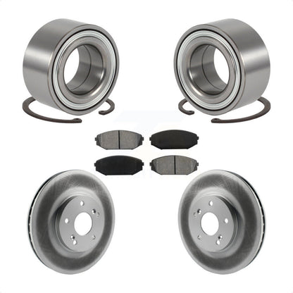 Wheel Bearing Coated Disc Brake Rotor Pads Front Kit For 1999-2004 Honda Odyssey