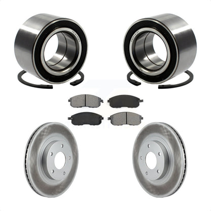 Wheel Bearing Coated Brake Rotor Pad Front Kit For Nissan Altima Maxima INFINITI